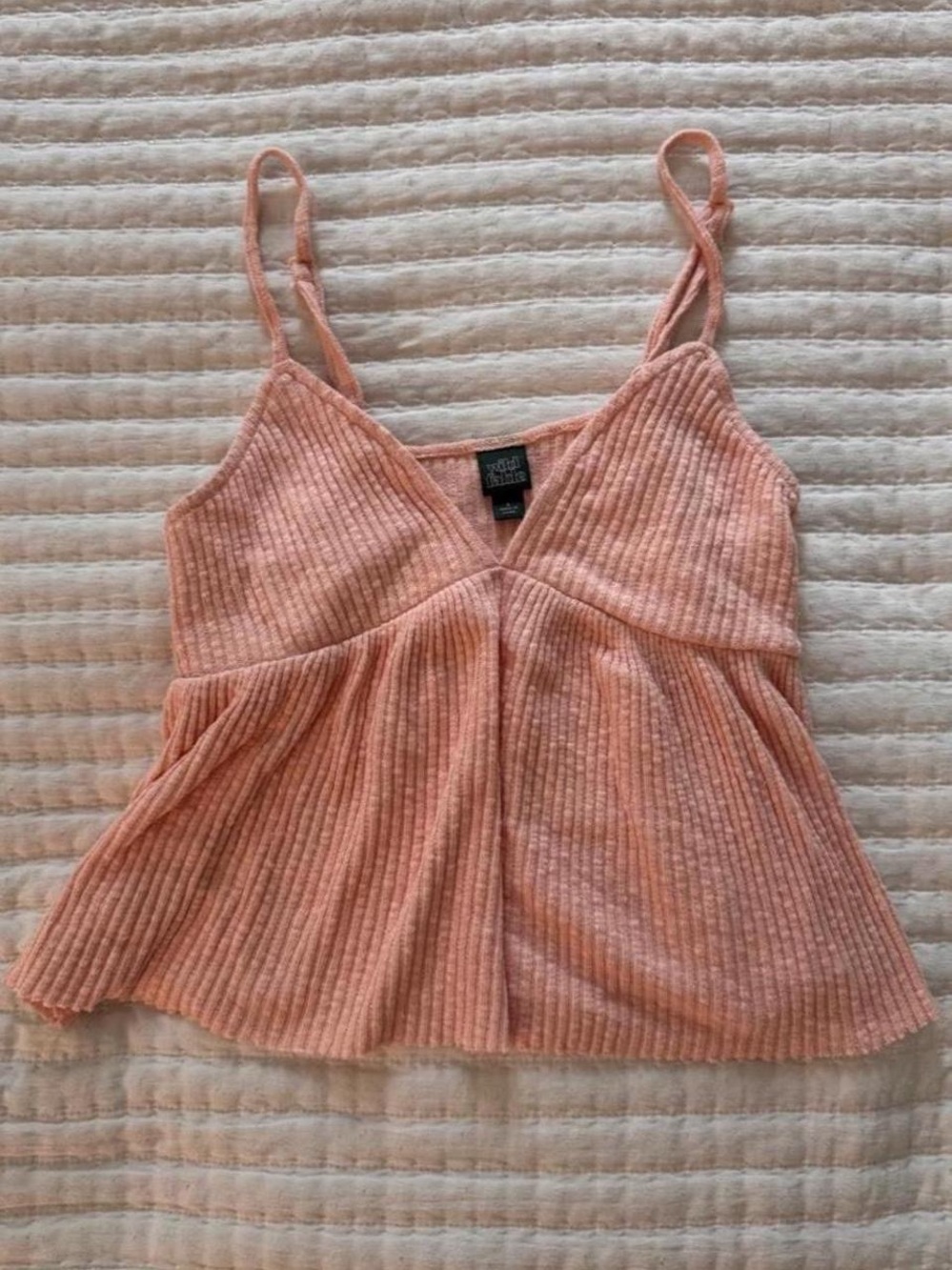 Wild Fable light pink babydoll knit tank top- Size S
